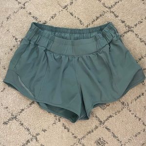 Tidewater teal lululemon athletic shorts! Size 6, 2.5” inseam